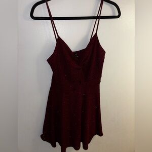 Marroon glitter dress from Windsor